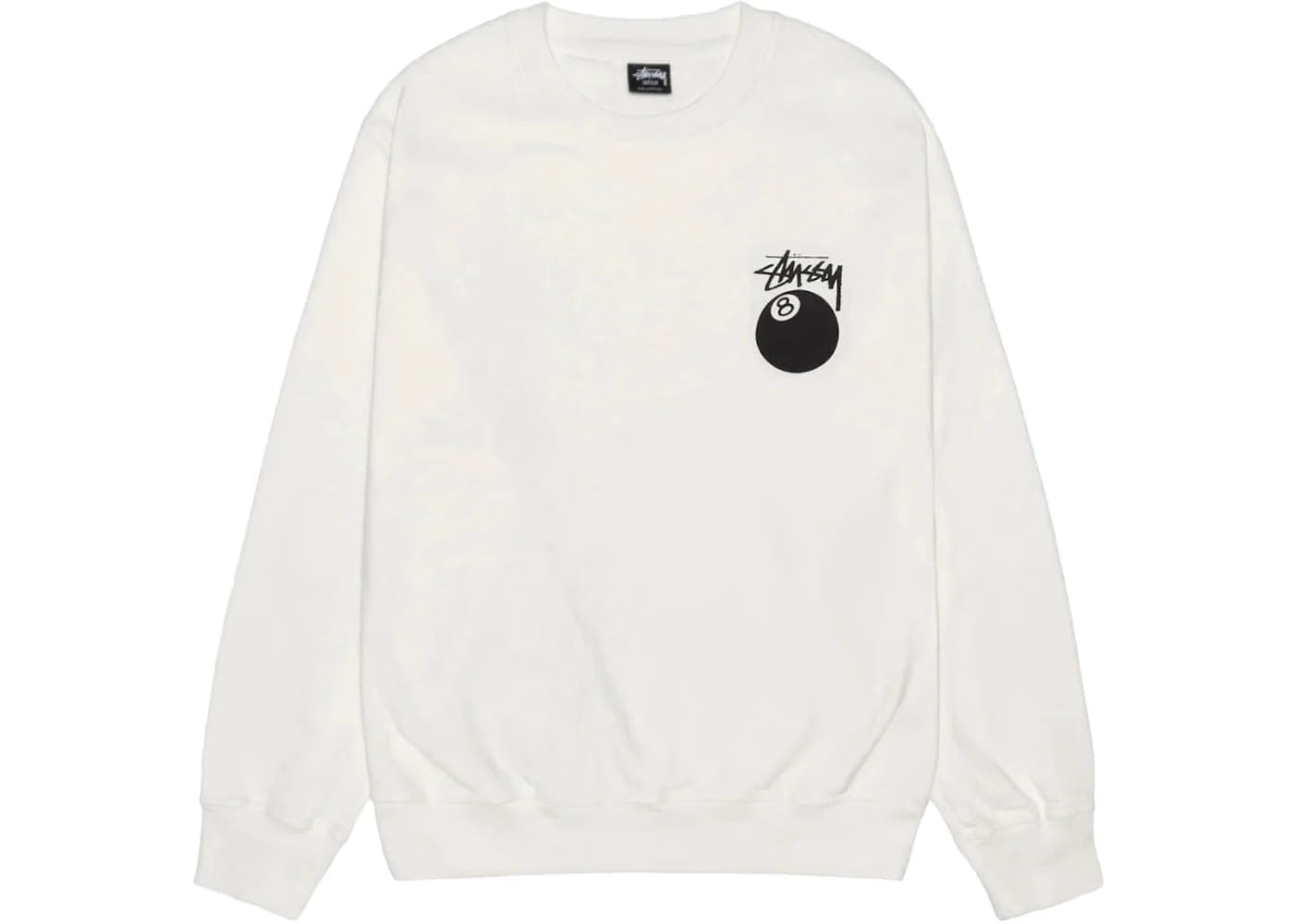 Stussy 8 Ball Pigment Dyed Crew Natural