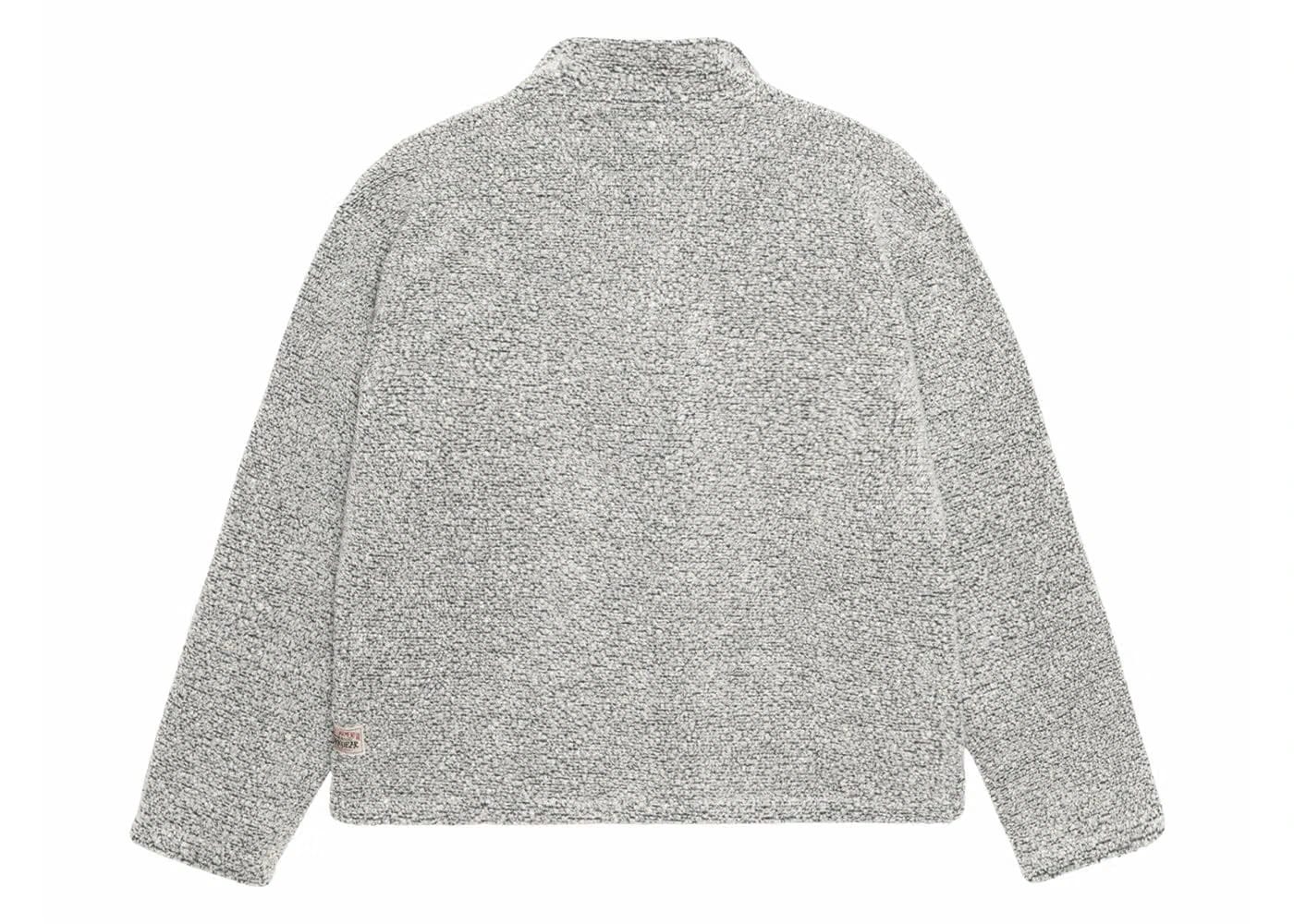 Stussy Wool Blend Sherpa Pullover Cloud