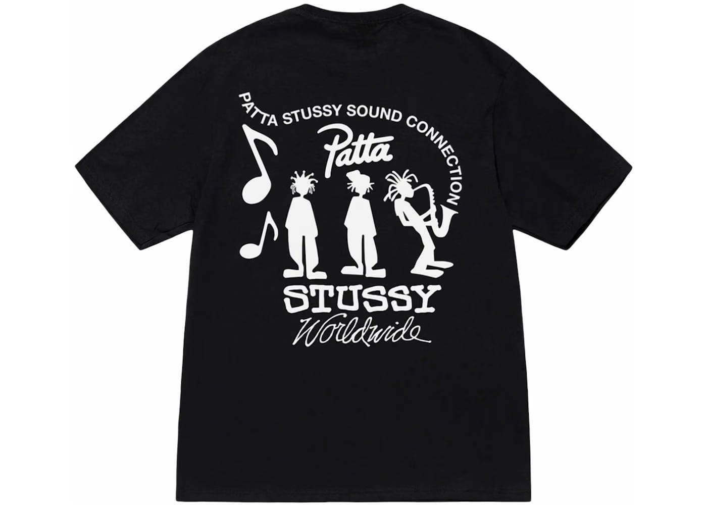 Stussy x Patta Sound Connection T-Shirt Black