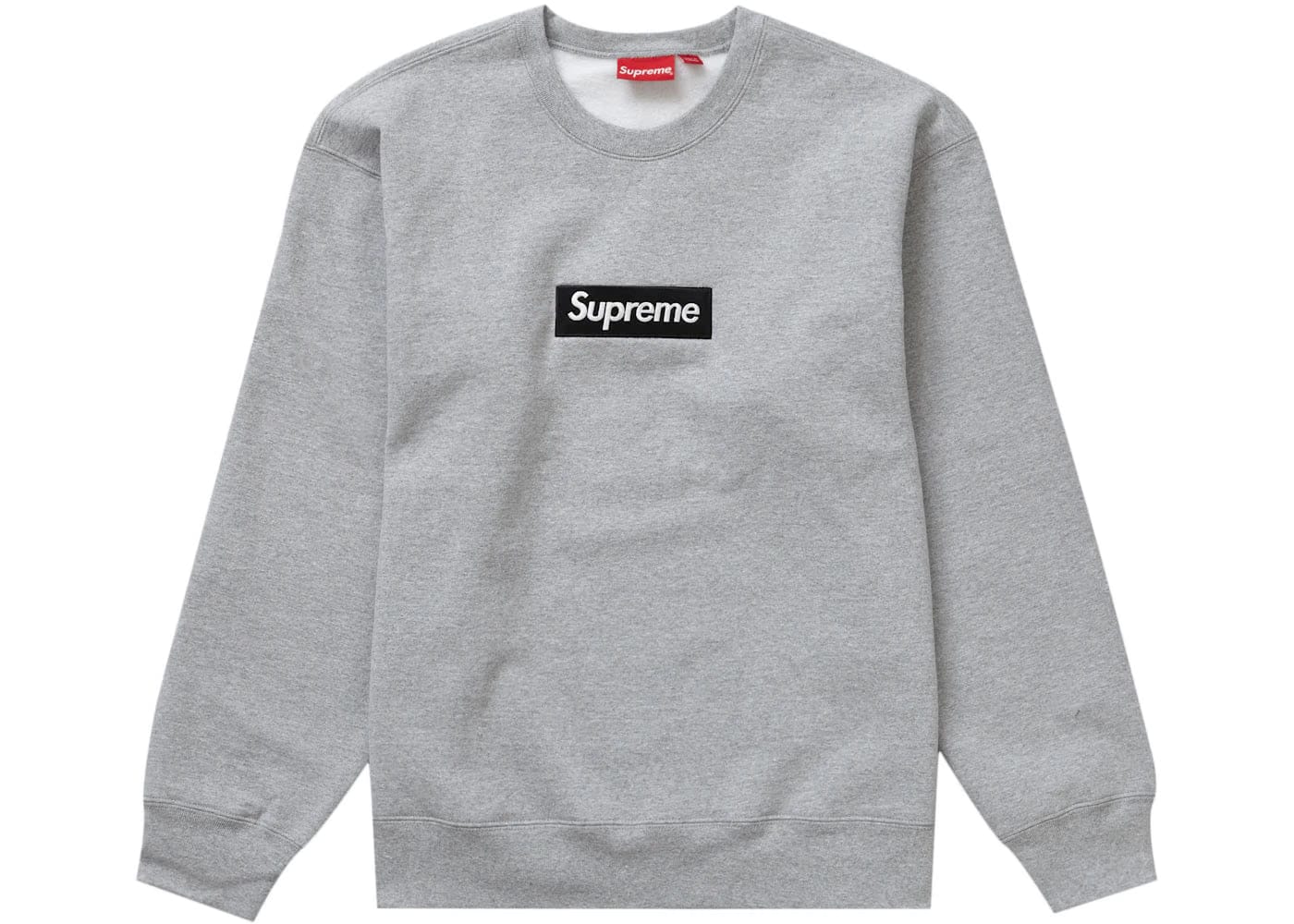 Supreme Box Logo Crewneck (Fw22) Heather Grey