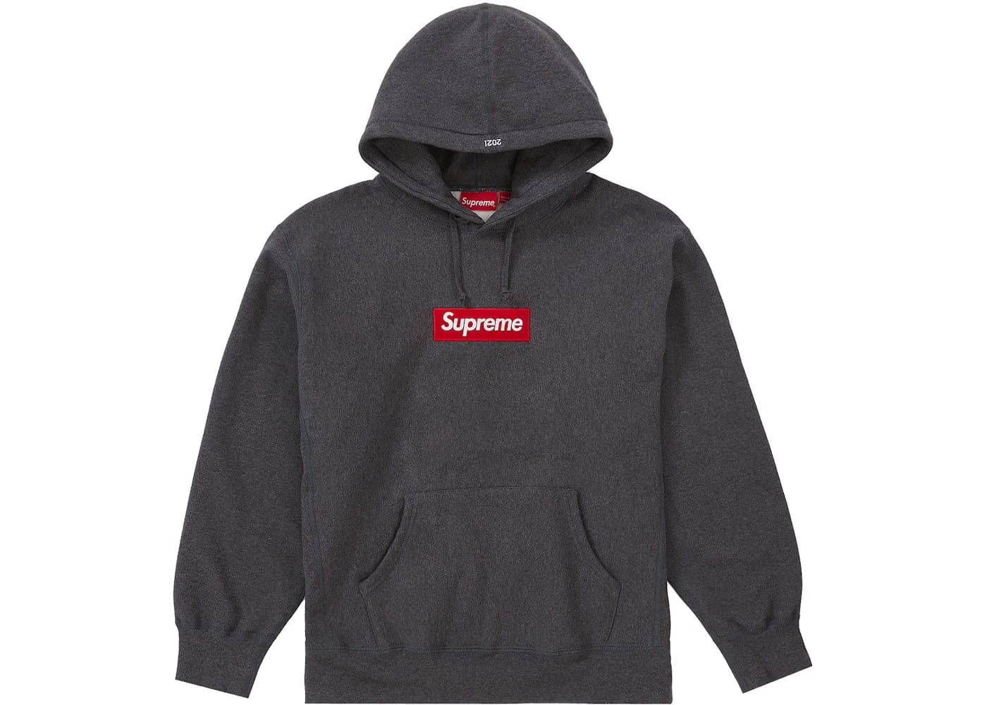 Supreme Box Logo Hoodie (Fw21) Charcoal