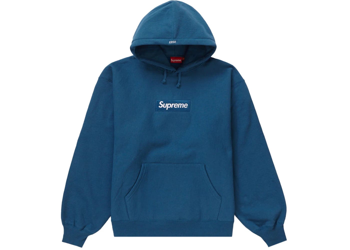 Supreme Box Logo Hoodie (Fw23) Blue