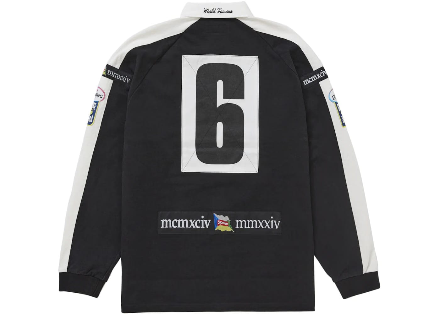 Supreme Chest Stripe Rugby Black