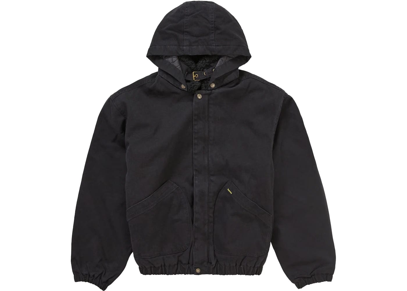 Supreme Faux Shearling Lined Bomber Jacket Black