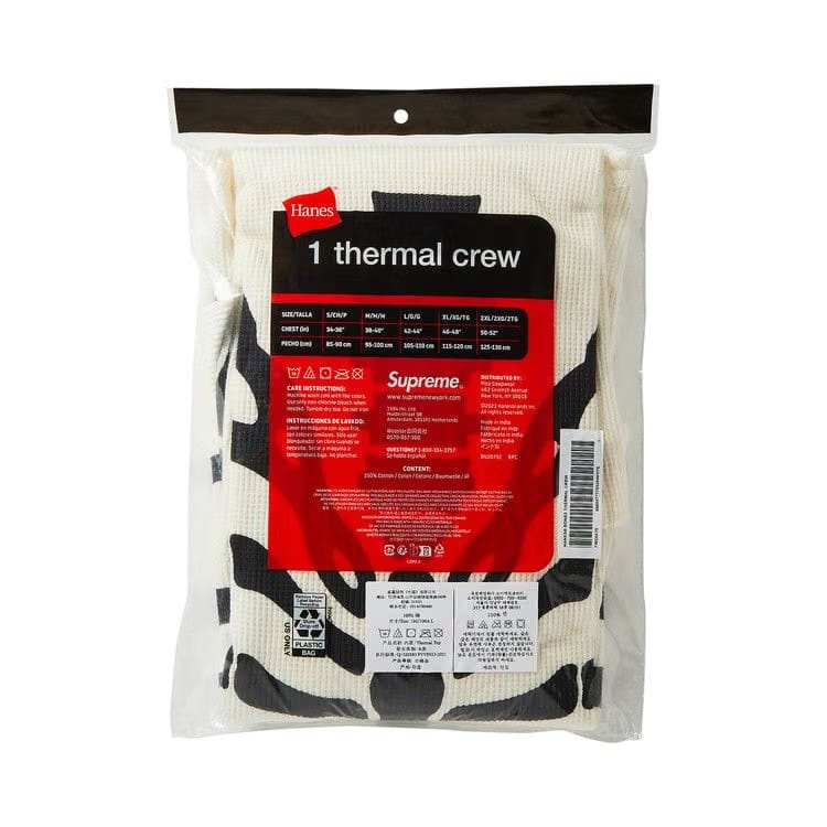 Supreme Hanes Bones Thermal Crew (1 Pack) Natural