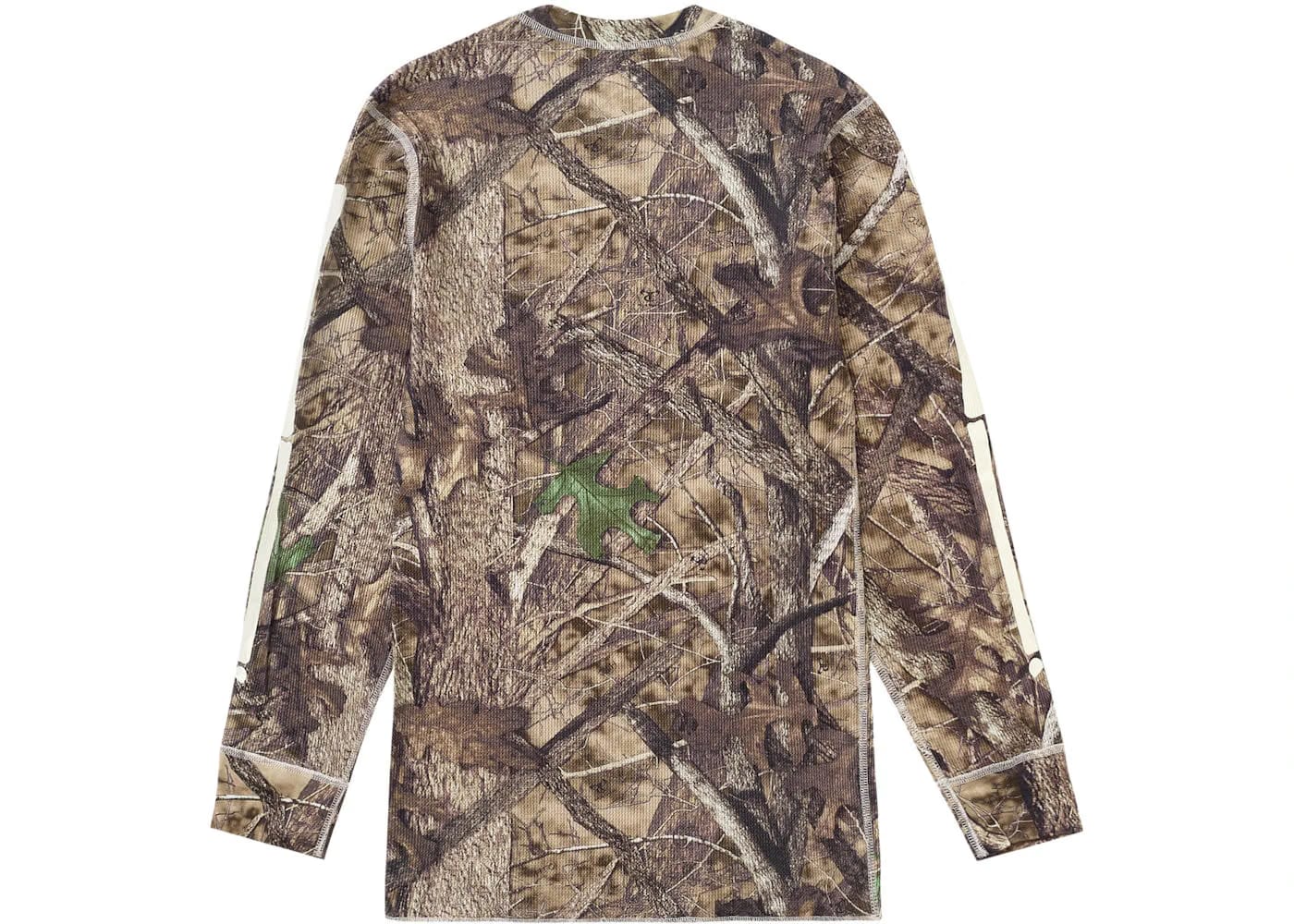 Supreme Hanes Bones Thermal Crew 1 Pack Woodland Camo