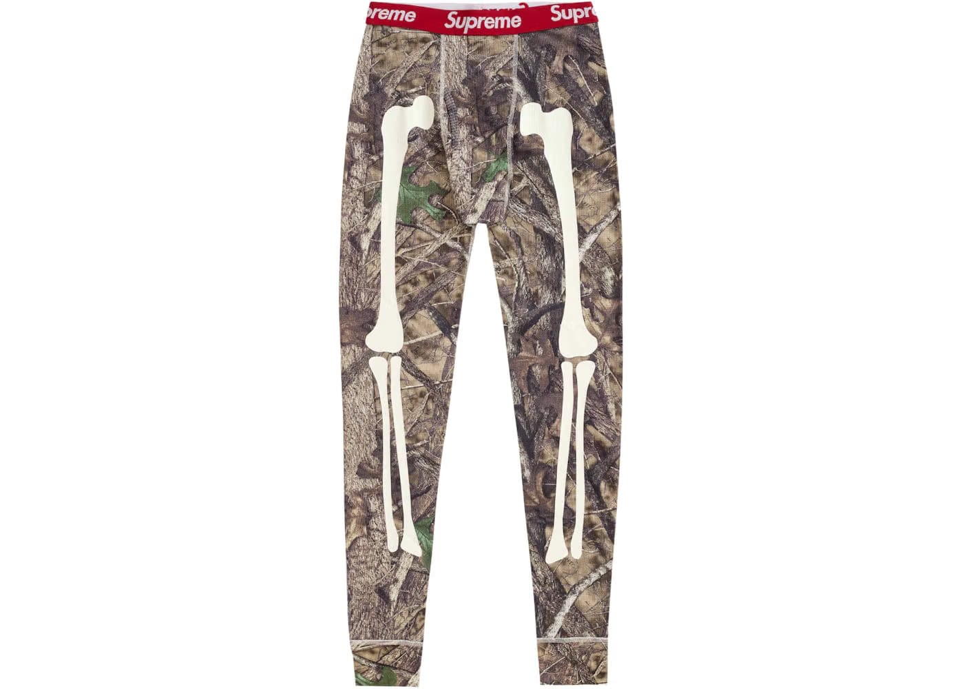 Supreme Hanes Bones Thermal Pant 1 Pack Woodland Camo