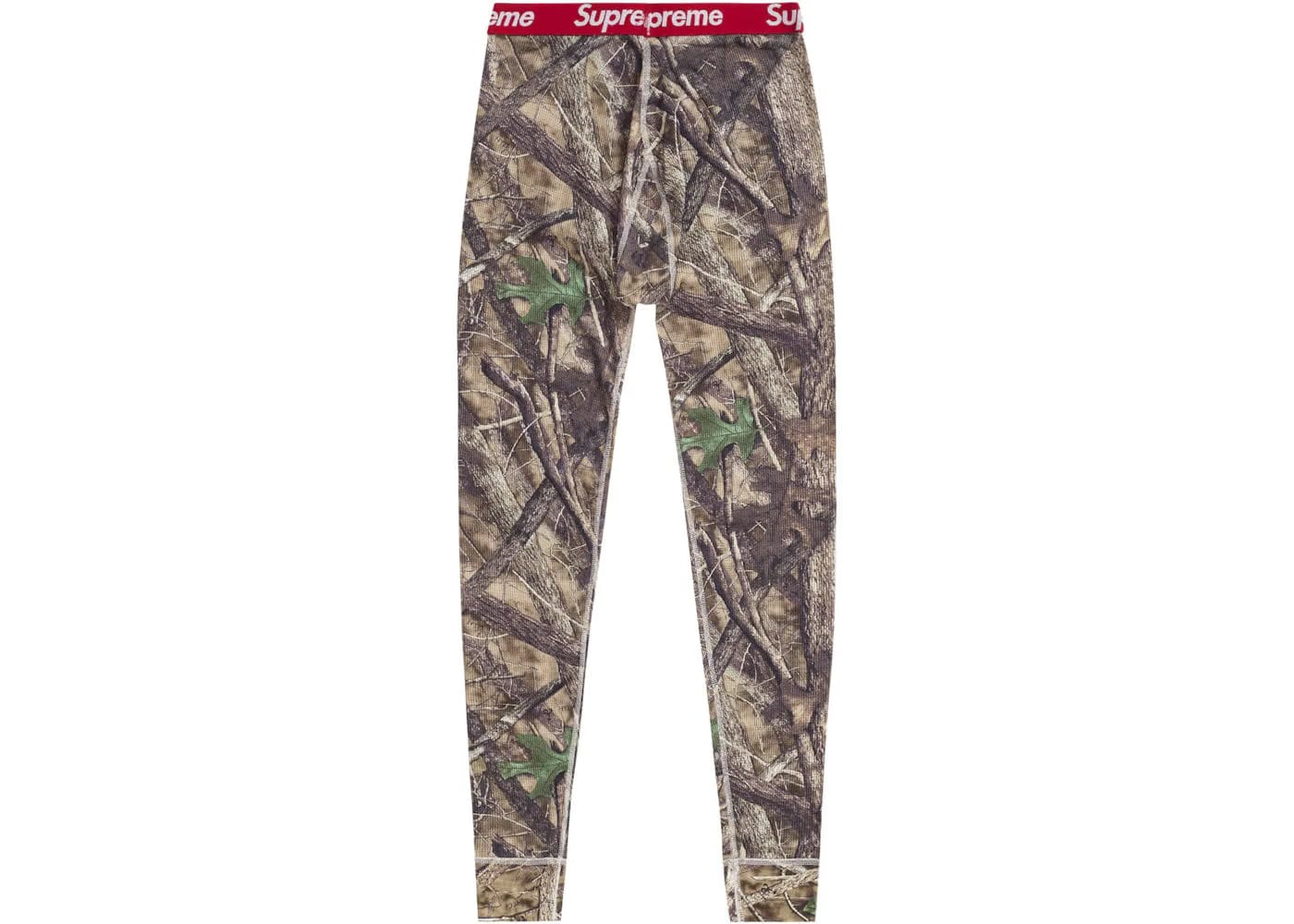 Supreme Hanes Bones Thermal Pant 1 Pack Woodland Camo