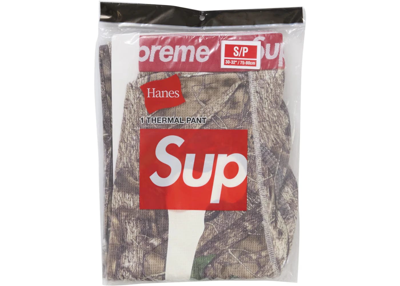 Supreme Hanes Bones Thermal Pant 1 Pack Woodland Camo