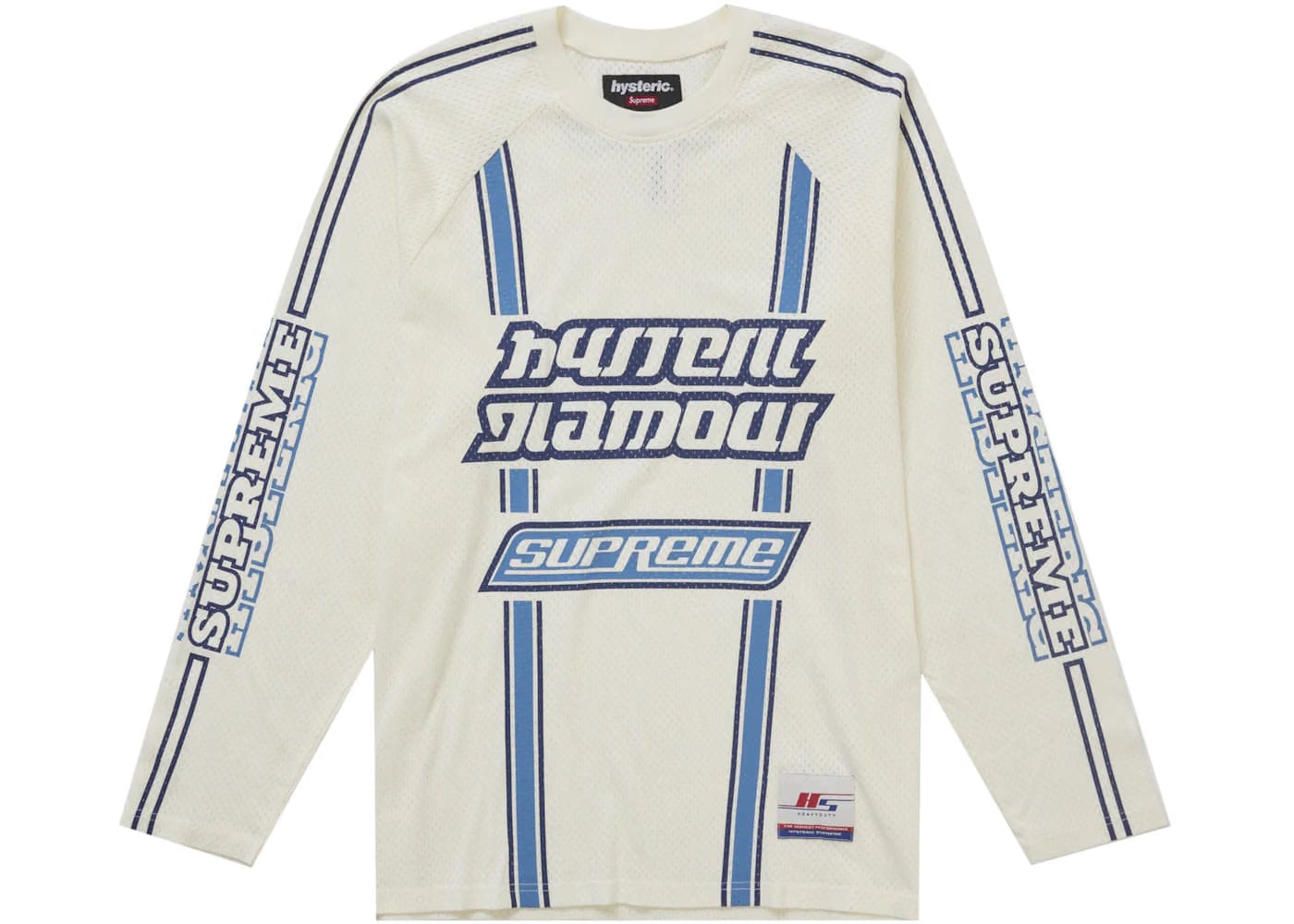 Supreme Hysteric Glamour Mesh L/S Top White