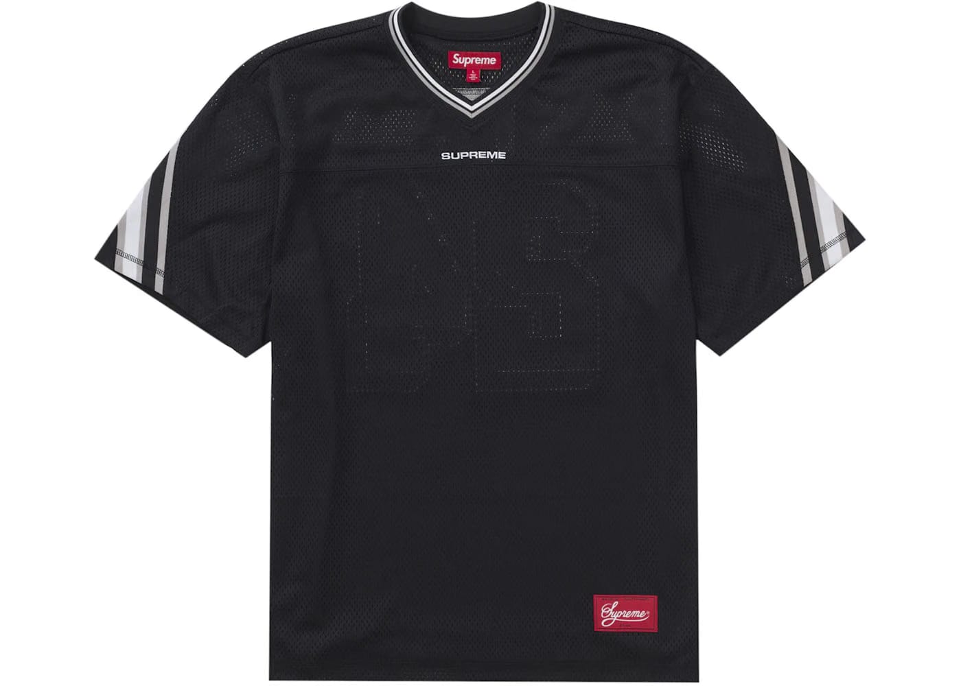 Supreme Jacquard Rib Football Jersey Black