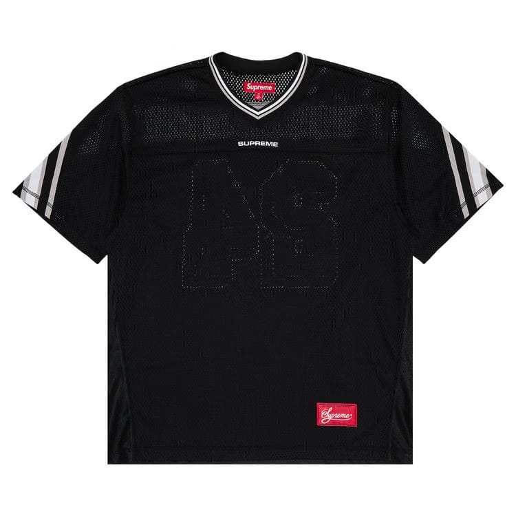 Supreme Jacquard Rib Football Jersey Black