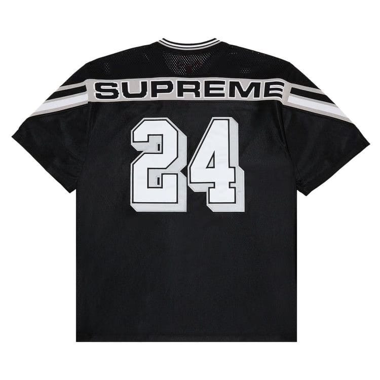 Supreme Jacquard Rib Football Jersey Black