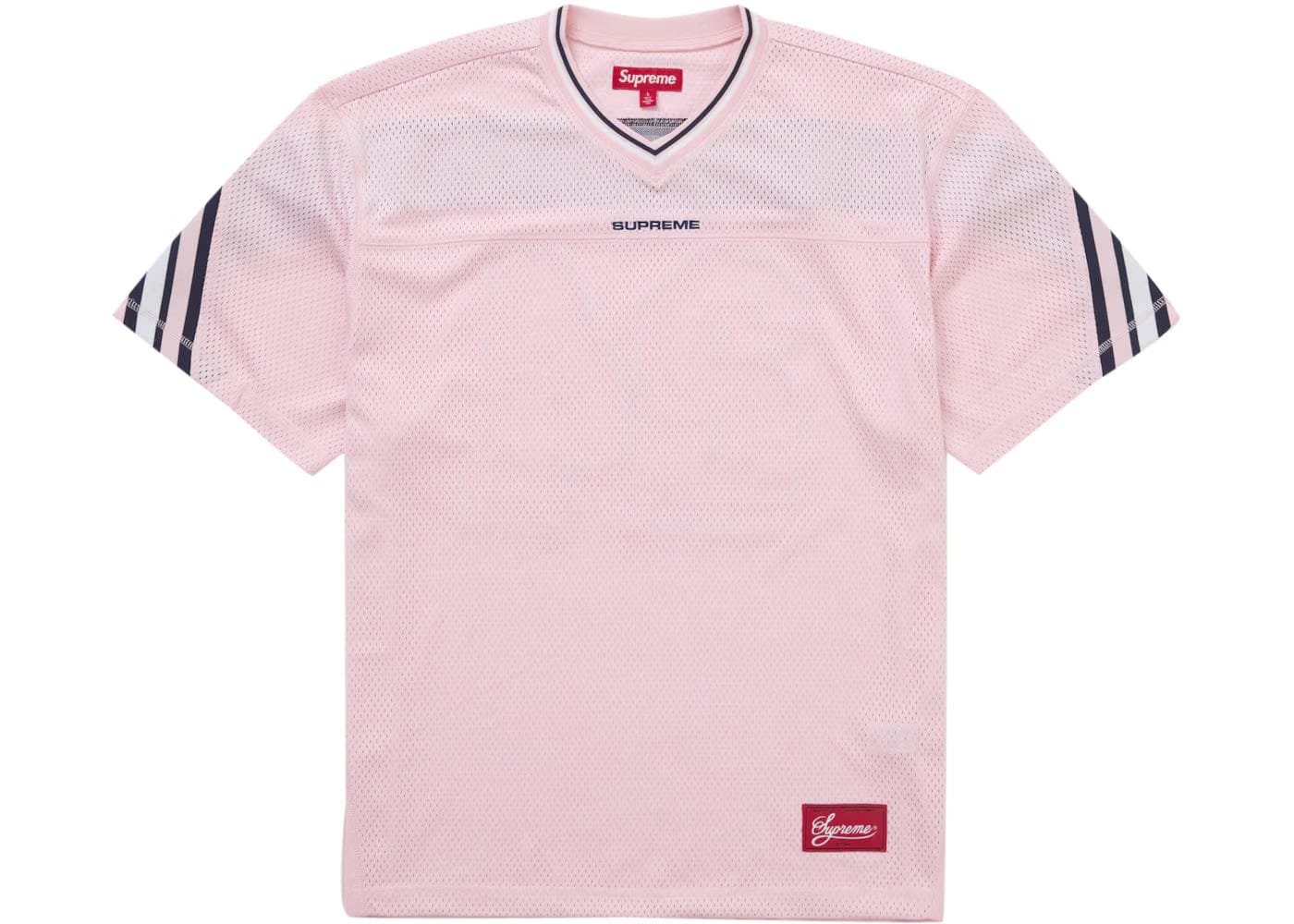 Supreme Jacquard Rib Football Jersey Pink
