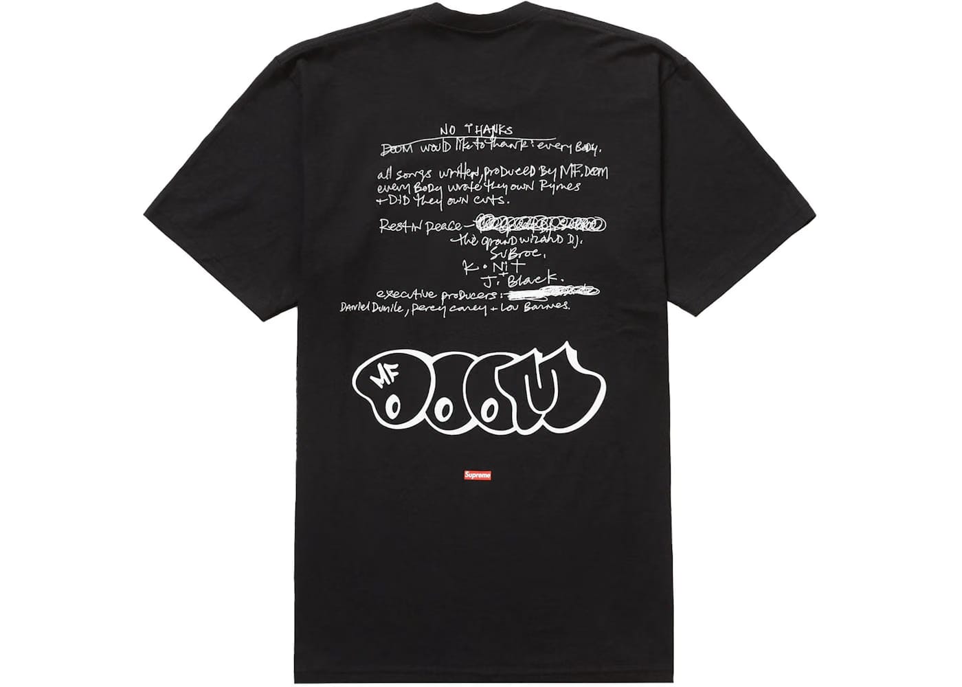 Supreme Mf Doom T-Shirt Black