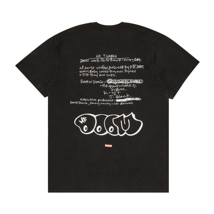 Supreme Mf Doom T-Shirt Black
