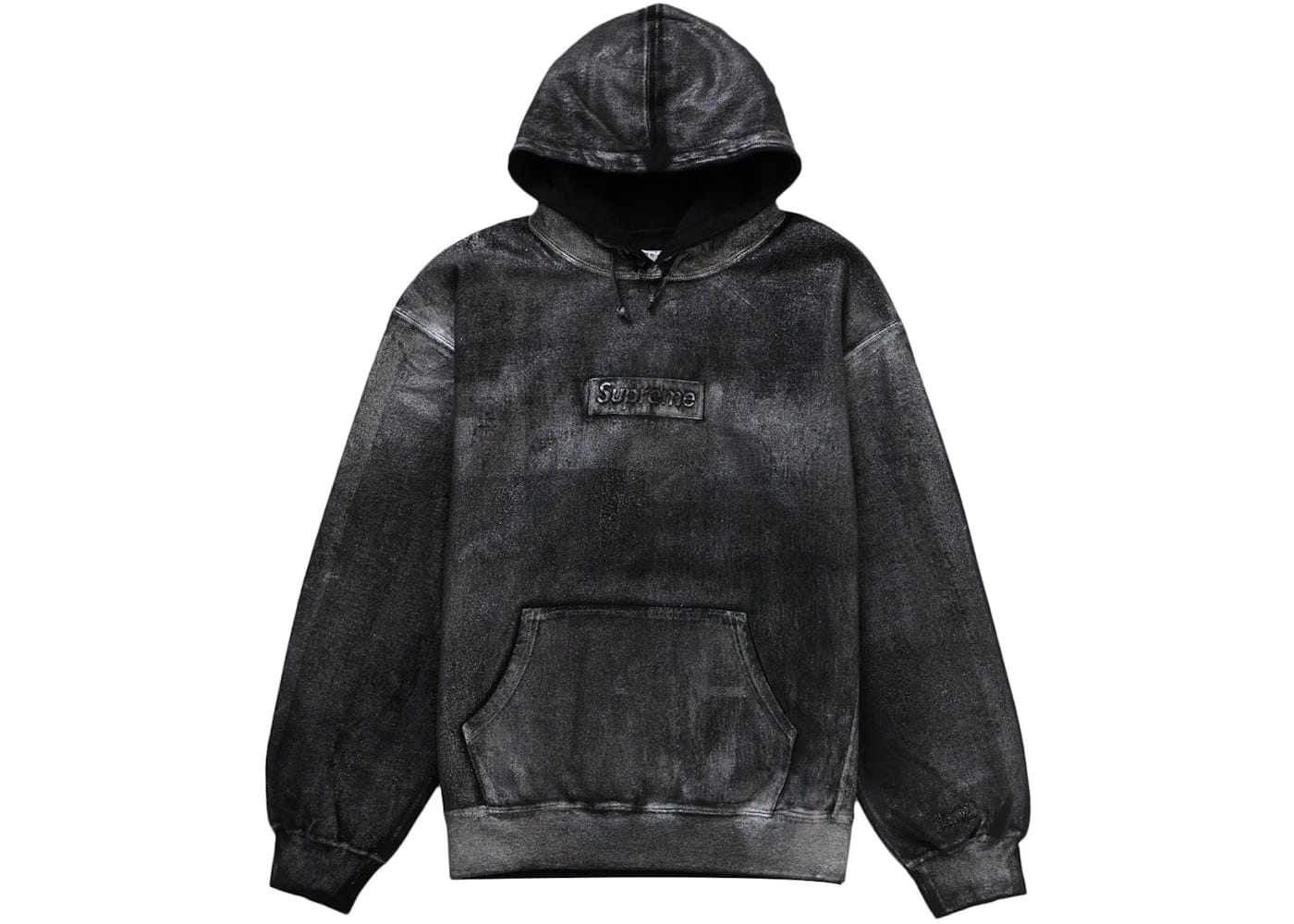 Supreme Mm6 Maison Margiela Foil Box Logo Hoodie Black