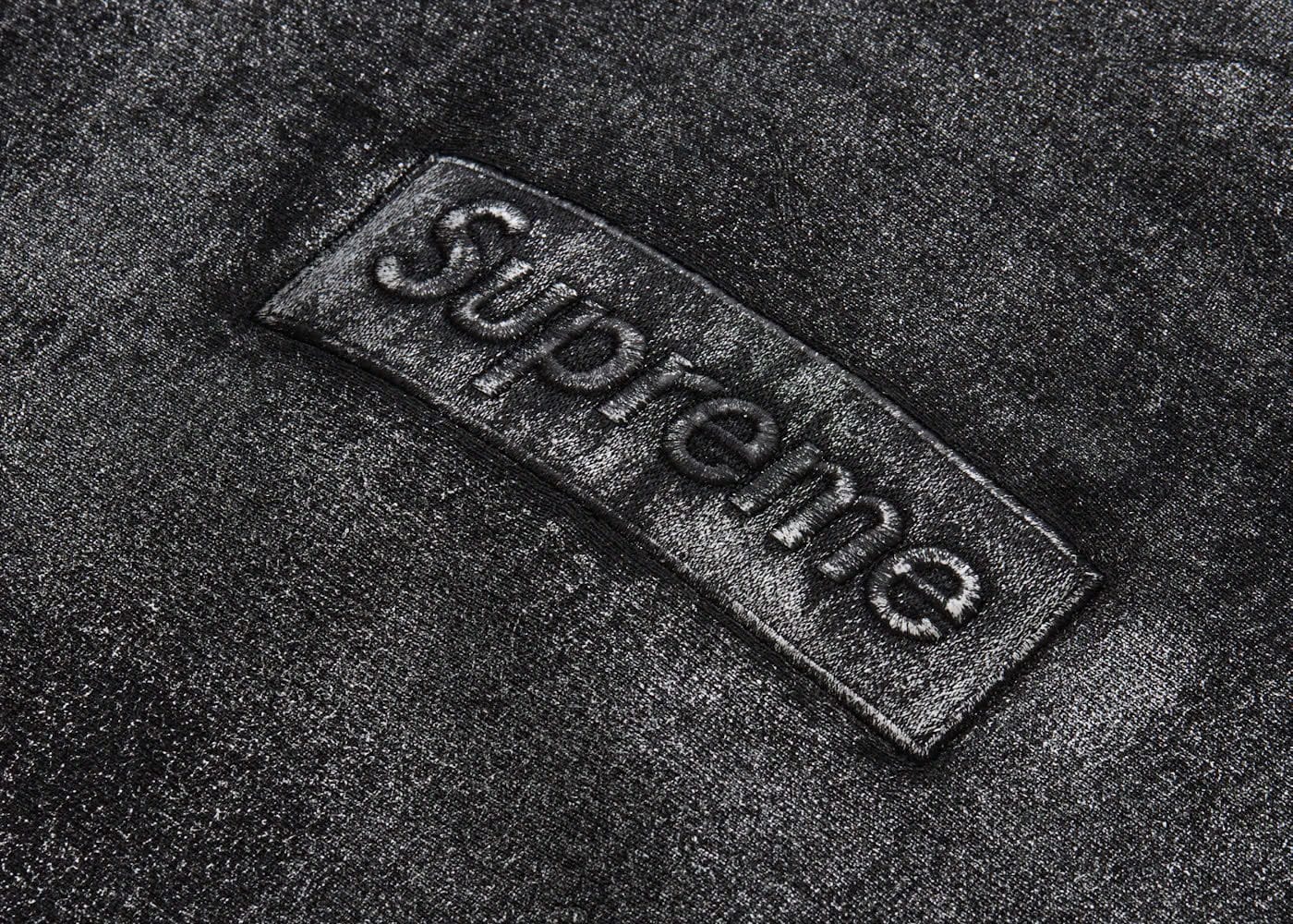 Supreme Mm6 Maison Margiela Foil Box Logo Hoodie Black