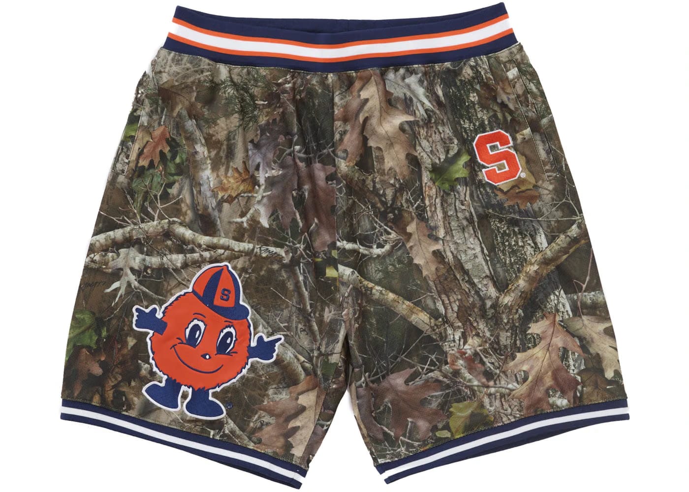 Supreme Mitchell & Ness Ncaa Basketball Shorts Woodland Camo