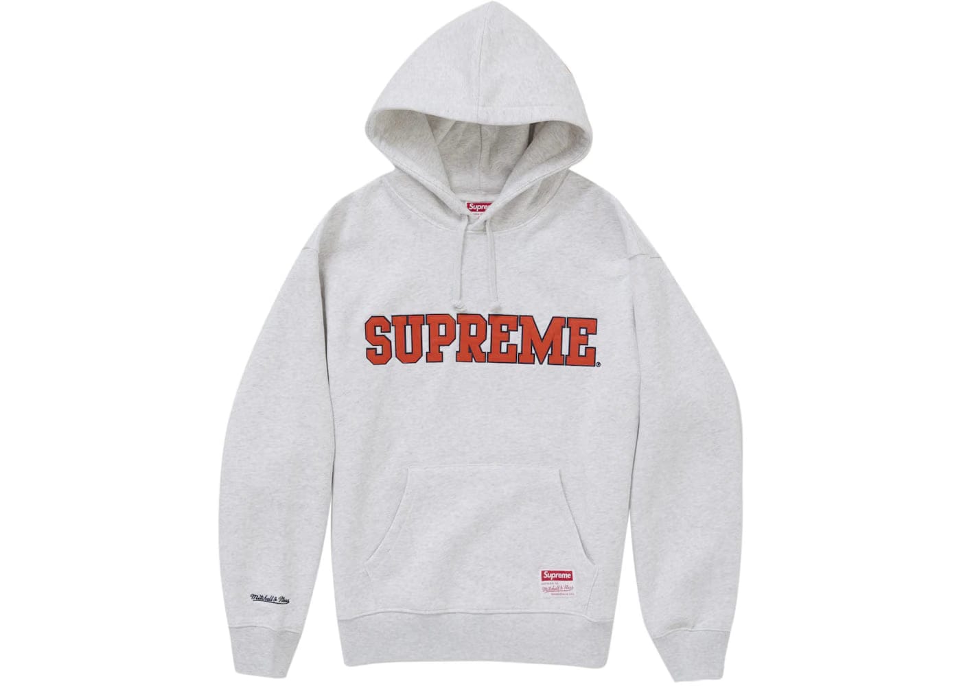Supreme Mitchell & Ness Ncaa Hoodie Ash Grey