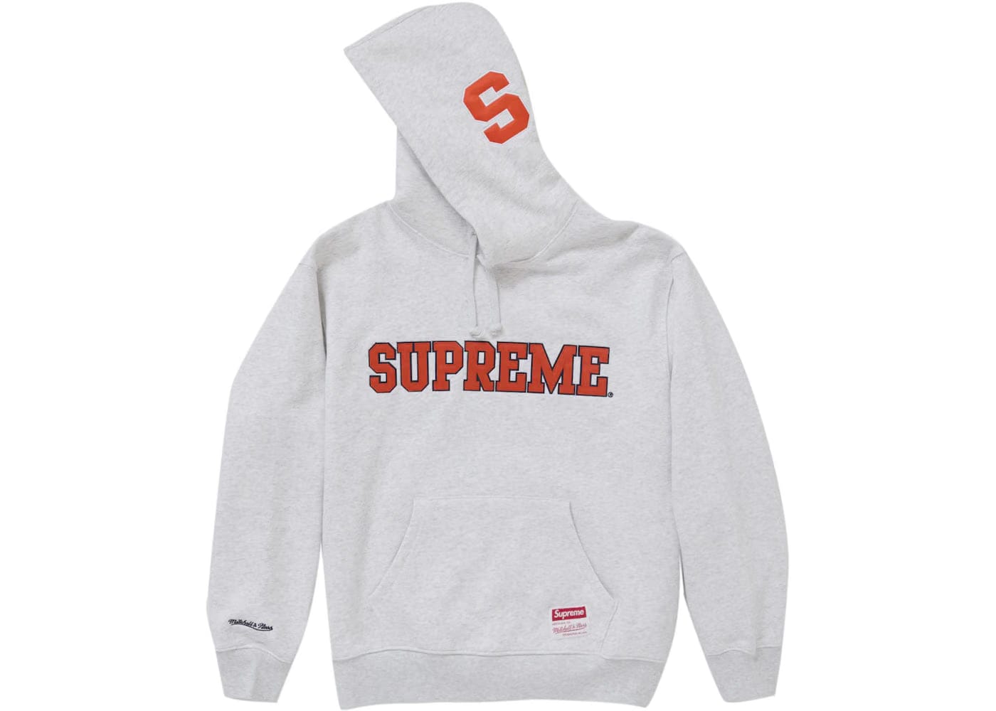 Supreme Mitchell & Ness Ncaa Hoodie Ash Grey