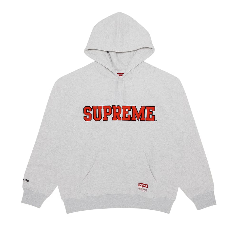 Supreme Mitchell & Ness Ncaa Hoodie Ash Grey