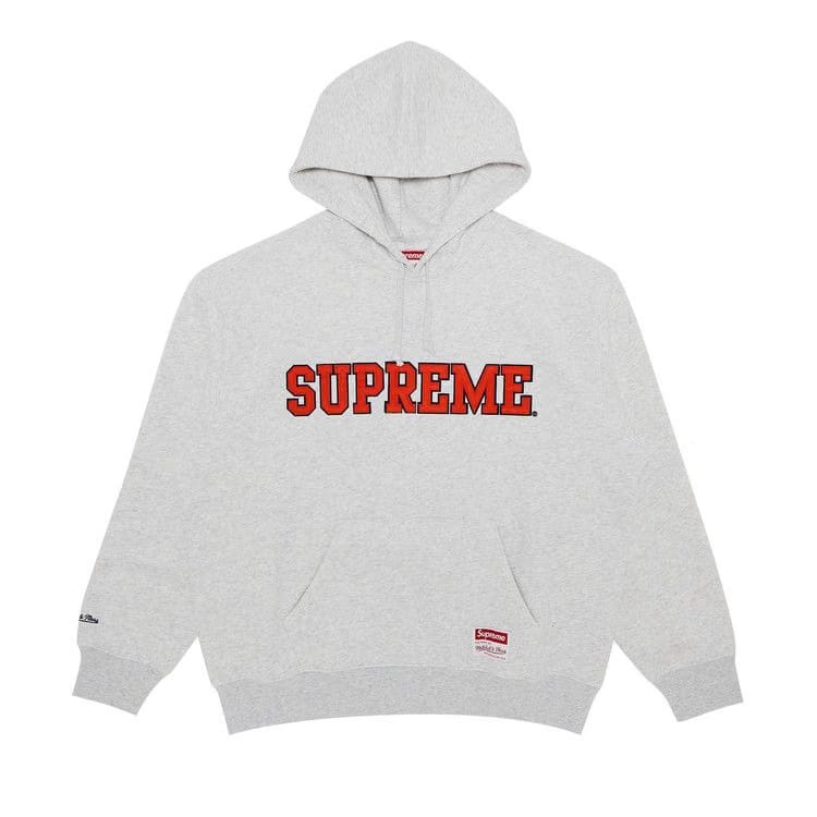 Supreme Mitchell & Ness Ncaa Hoodie Ash Grey