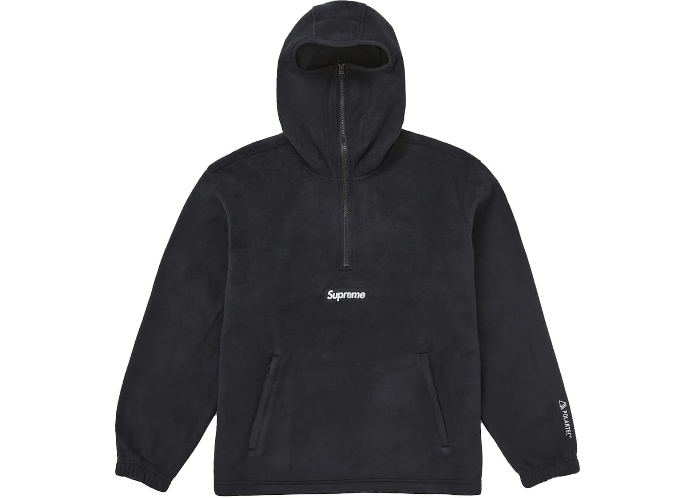 Supreme Polartec Facemask Half Zip Hoodie (Fw24) Black