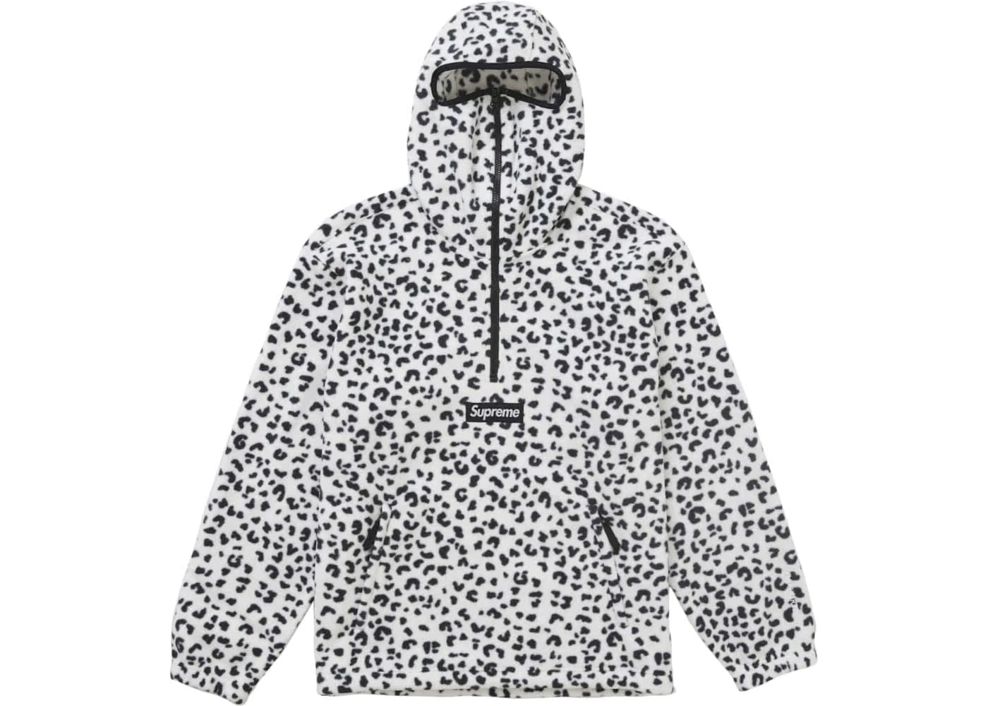 Supreme Polartec Facemask Half Zip Hoodie (Fw24) Leopard