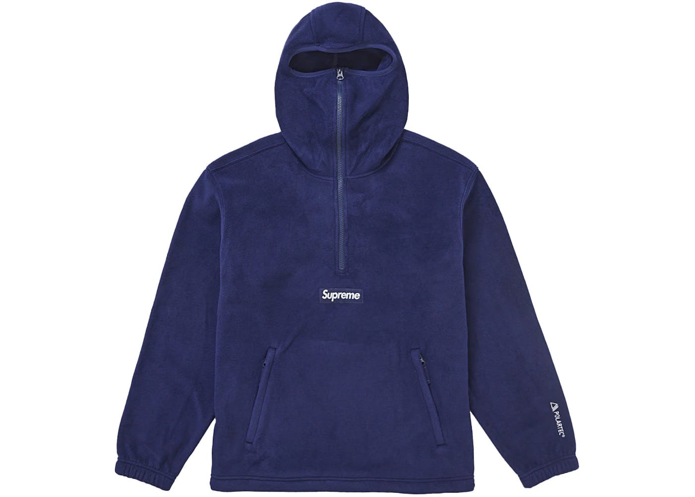 Supreme Polartec Facemask Half Zip Hoodie (Fw24) Navy