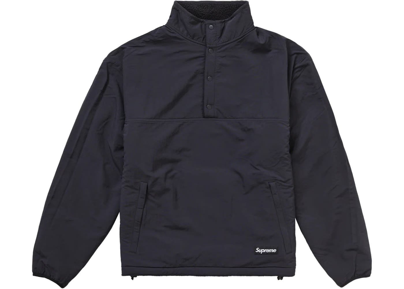Supreme Polartec Shearling Reversible Pullover (Fw24) Black