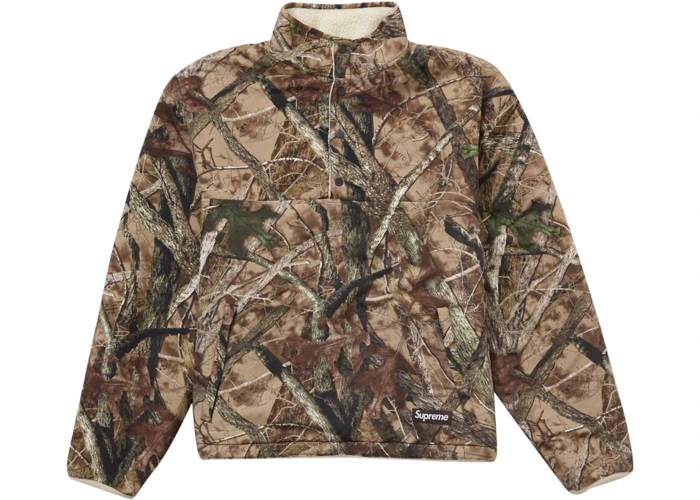 Supreme Polartec Shearling Reversible Pullover (Fw24) Truetimber Htc Fall Camo