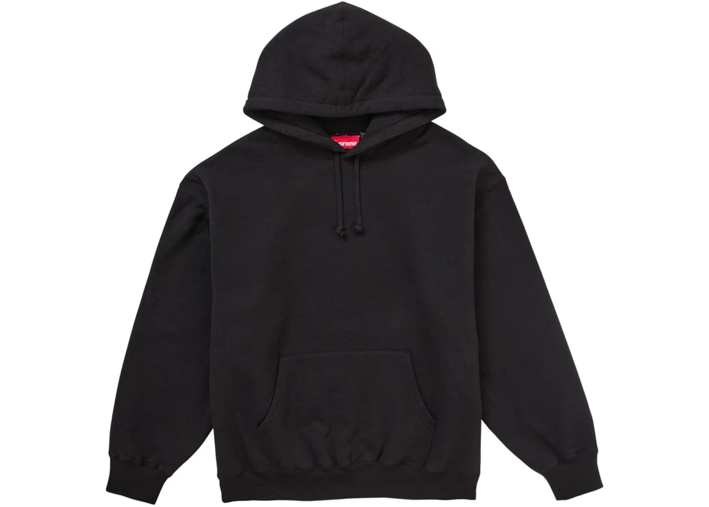 Supreme Satin Applique Hoodie Fw24 Black