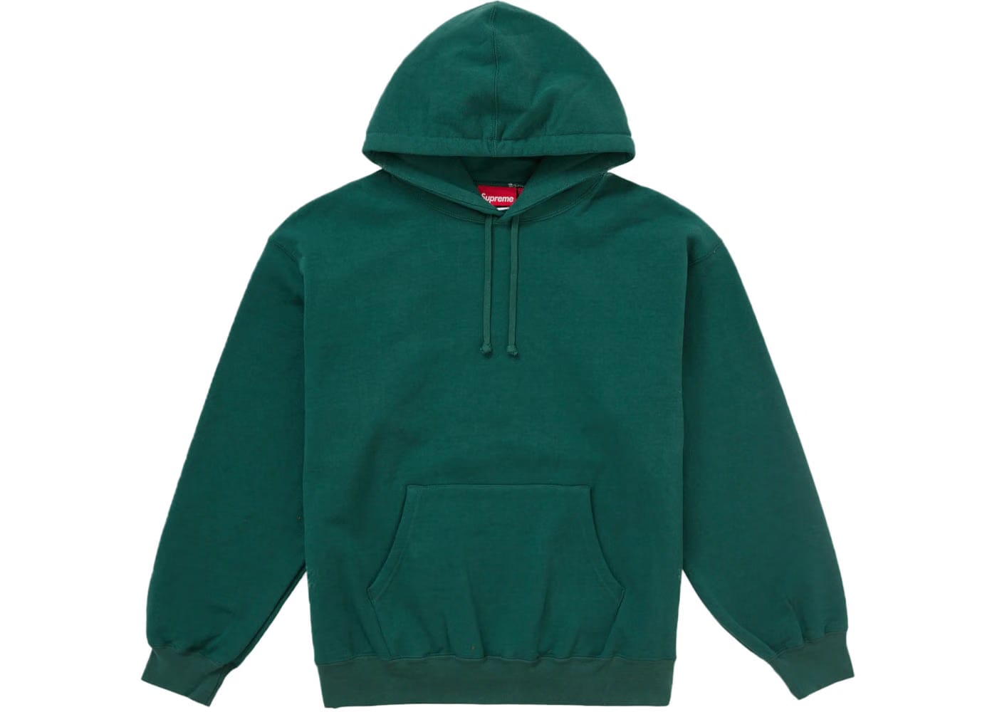 Supreme Satin Applique Hoodie Fw24 Dark Green