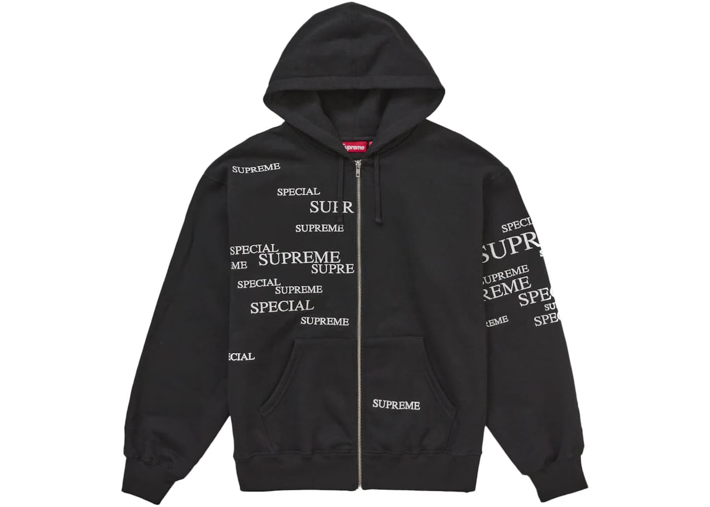 Supreme Special Zip Up Hoodie Black
