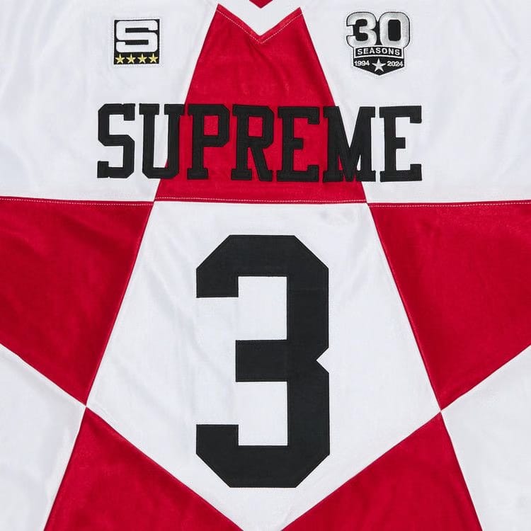 Supreme Star Football Jersey White