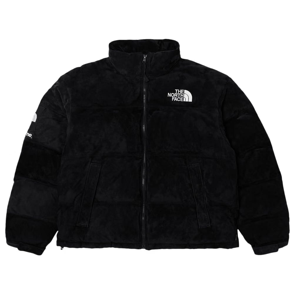 Supreme The North Face Suede Nuptse Jacket Black