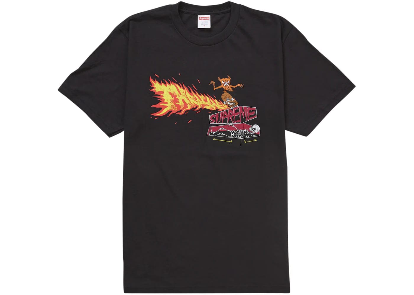 Supreme Thrasher Back Tail T-Shirt Black