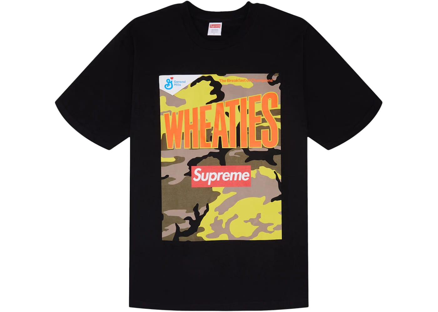 Supreme Wheaties T-Shirt Black