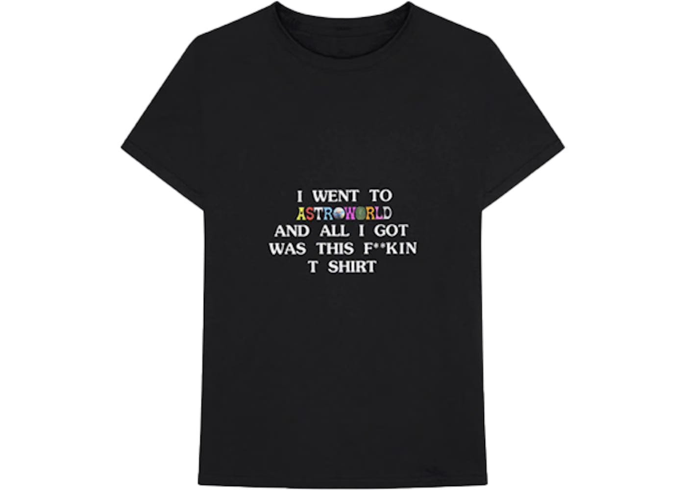 Travis Scott Astroworld I Went To Astroworld T-Shirt Black