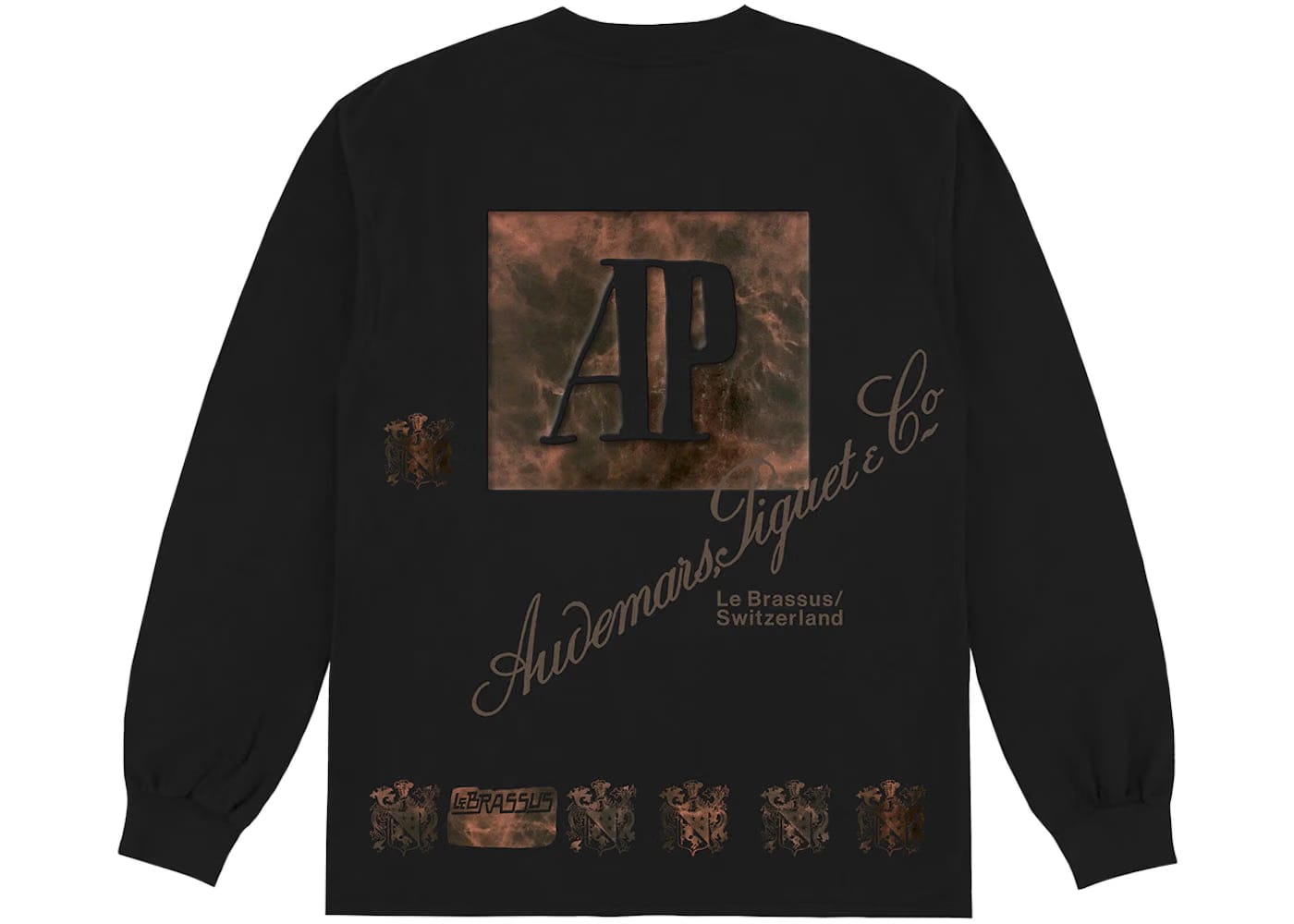 Travis Scott Cj x Audemars Piguet Le Brassus Long Sleeve T-Shirt Black