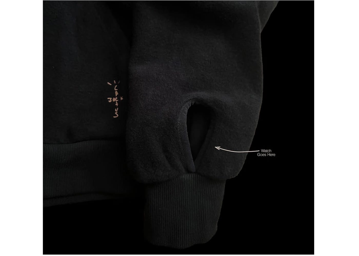 Travis Scott Cj x Audemars Piguet Split Logo Zip Up Hoodie Black