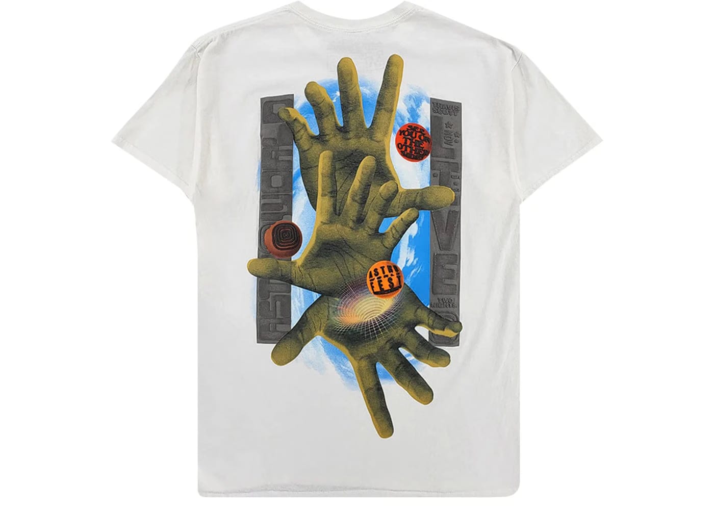Travis Scott Three Hands T-Shirt Black