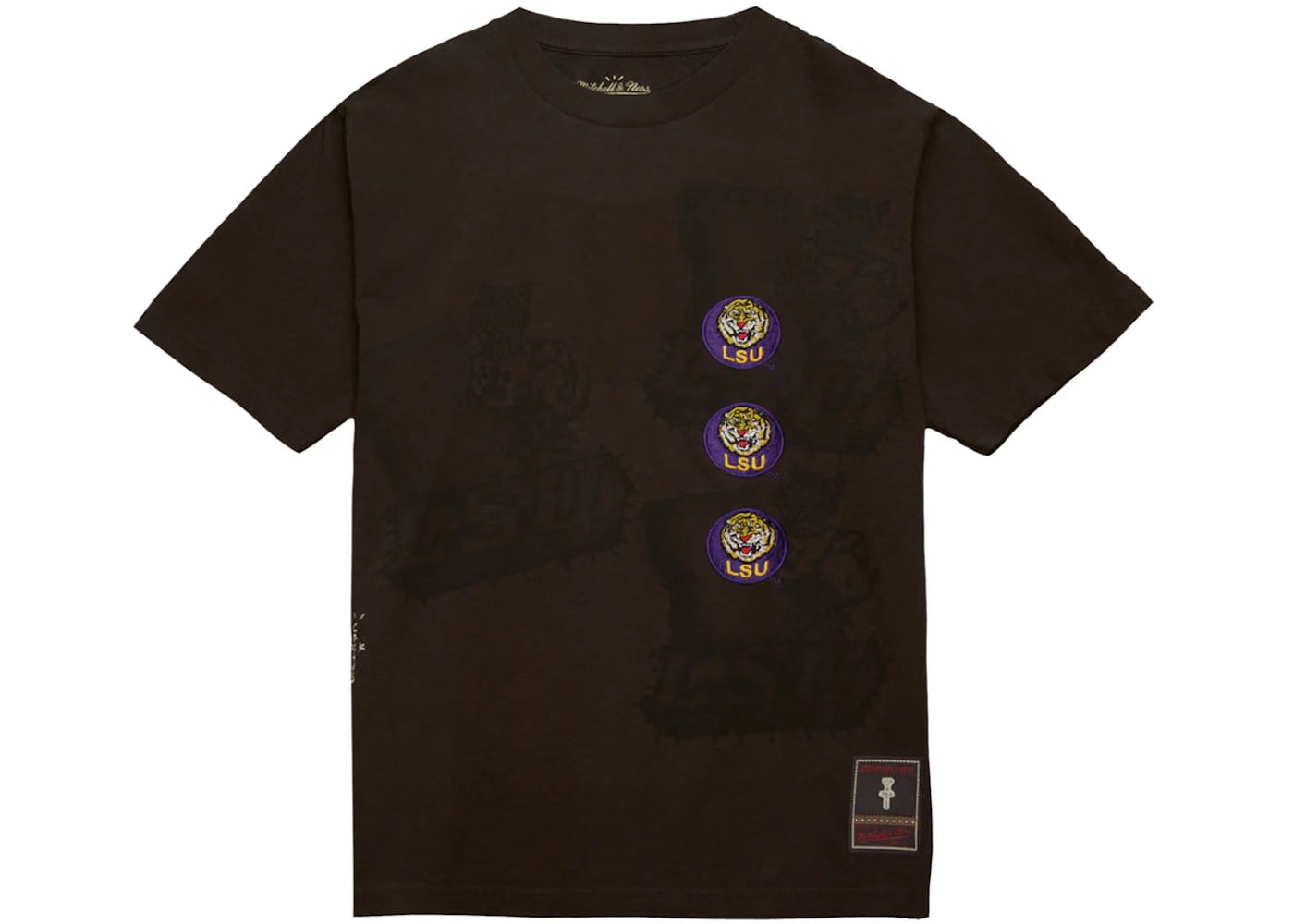 Travis Scott x Mitchell & Ness Lsu Tigers Seal T-Shirt Brown