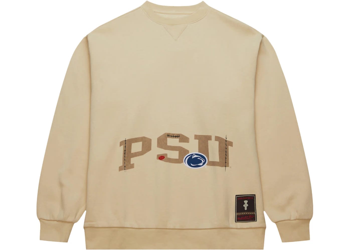 Travis Scott x Mitchell & Ness Penn State Nittany Lions Pullover Sweatshirt Tan