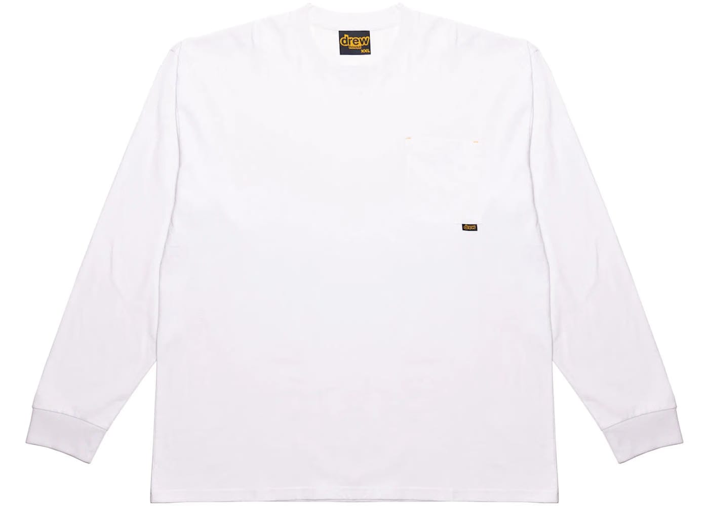 Drew House Basic L/S Pocket T-Shirt White