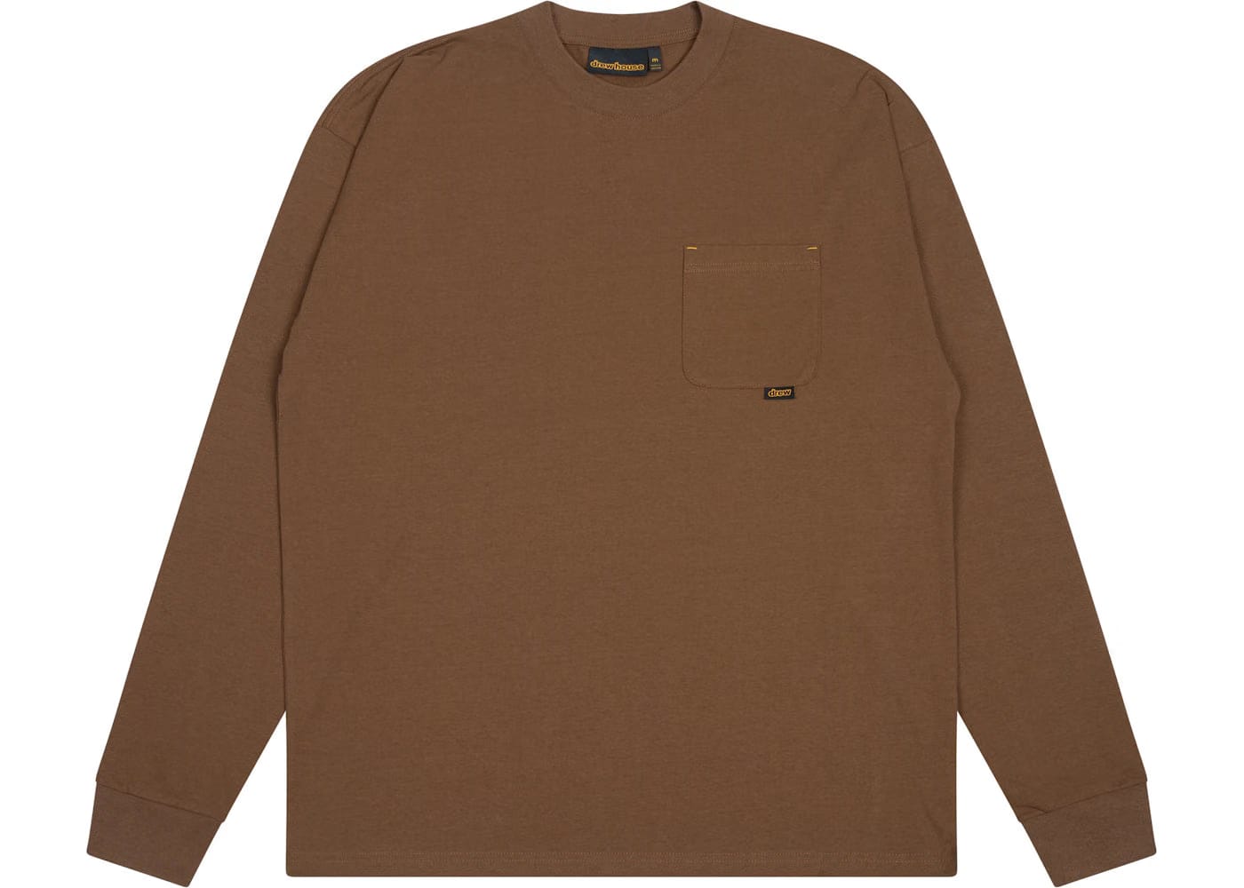 Drew House Basic L/S Pocket T-Shirt Brown