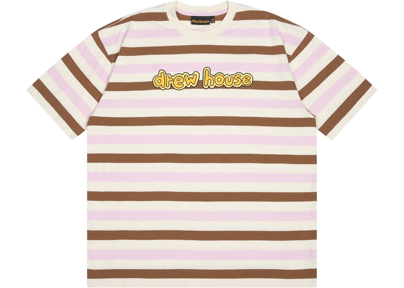 Drew House Cartoon Font Ss T-Shirt Neapolitan Stripe