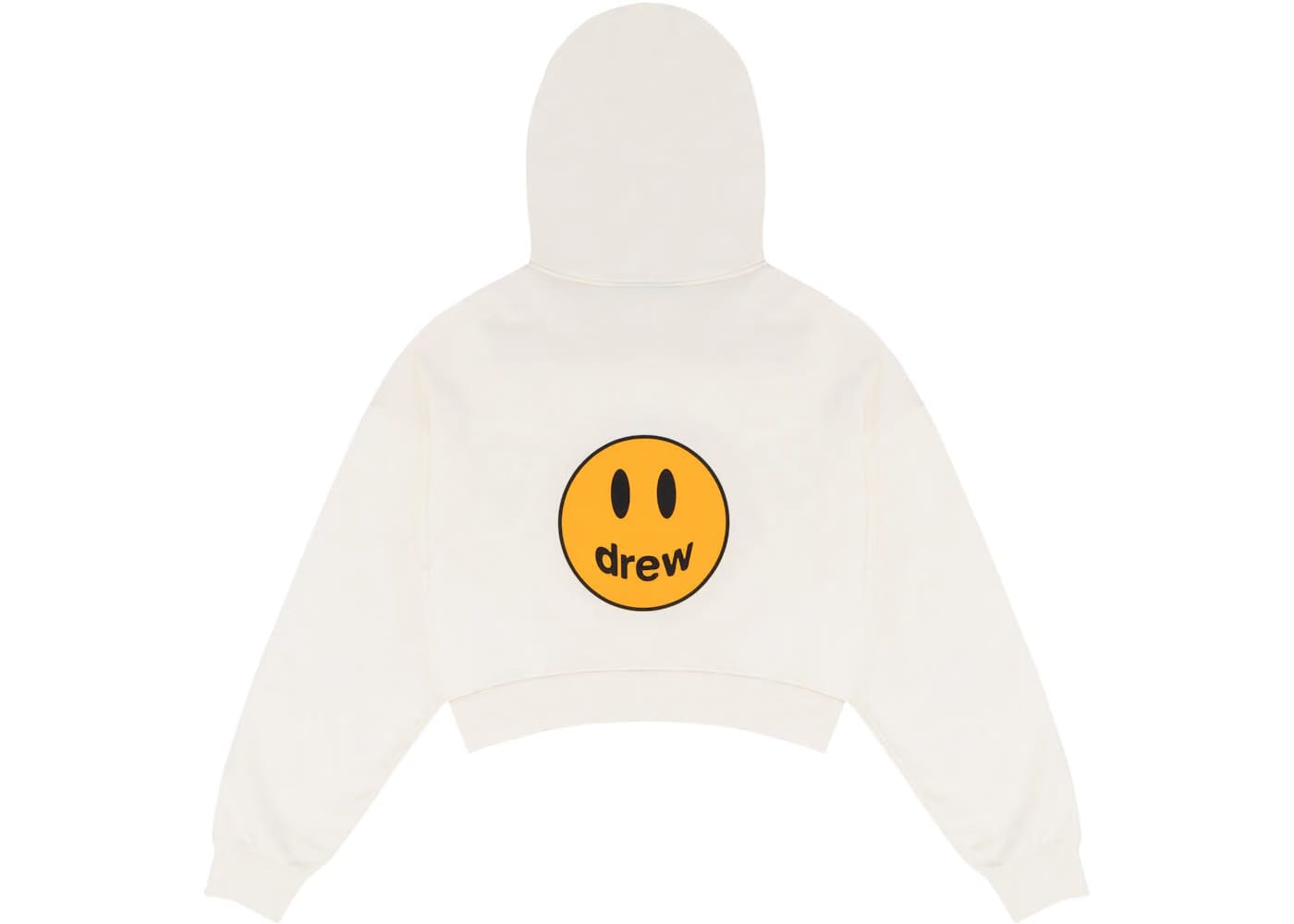 Drew House Cropped Zip Up Hoodie Off-White