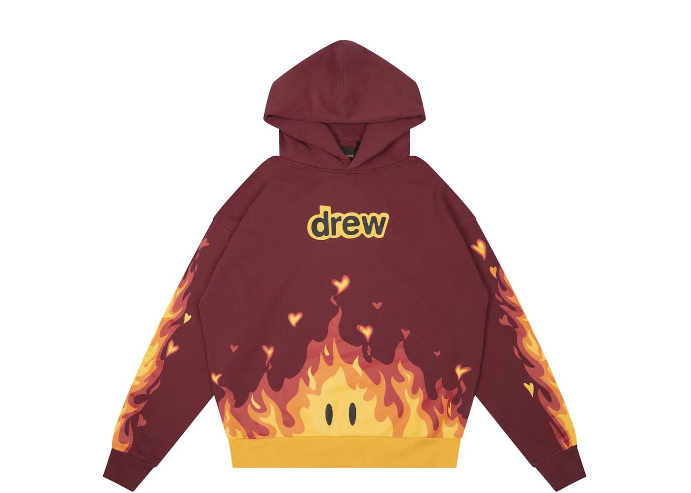 Drew House Fire Hoodie Burgundy